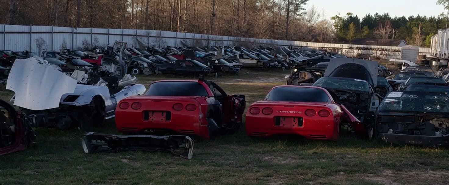 Dino's Corvette Salvage salvage yard in Picayune, Mississippi