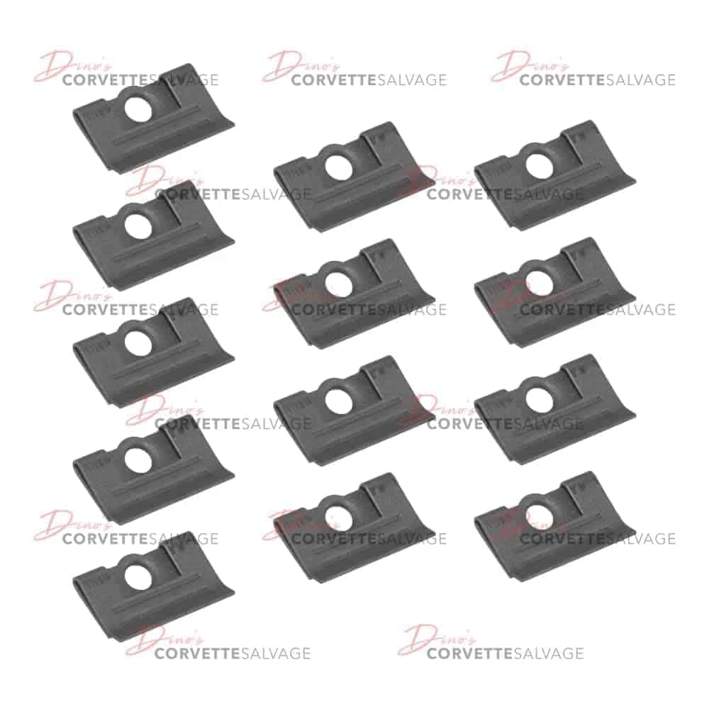 C3 New Windshield Molding Clip 13-Piece Set 1968-1982