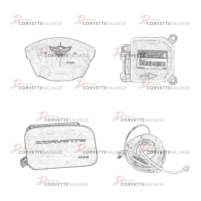 C5 Used Airbags, Module & Clock Spring Bundle 1997-1998
