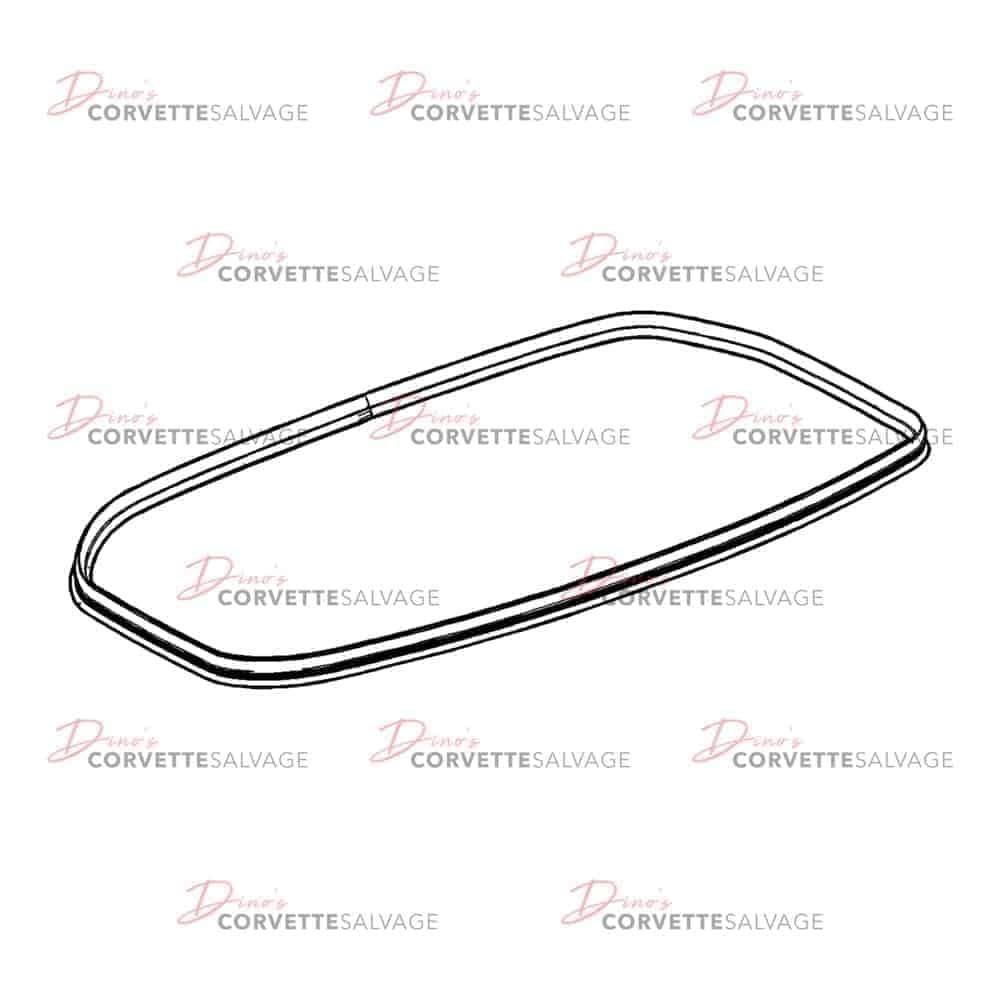 C7 Used Convertible Rear Compartment Lid Weatherstrip 2014-2019