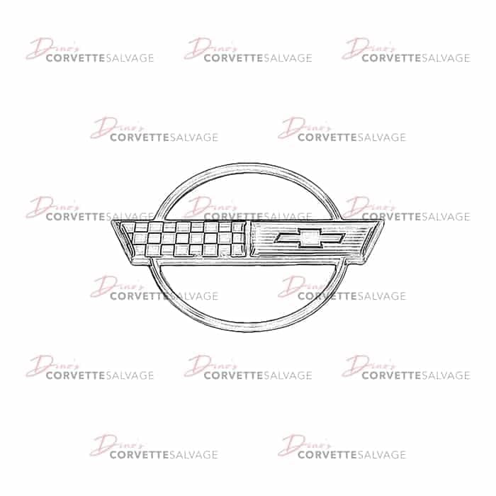 C4 Used Front Hood Emblem 1984-1990