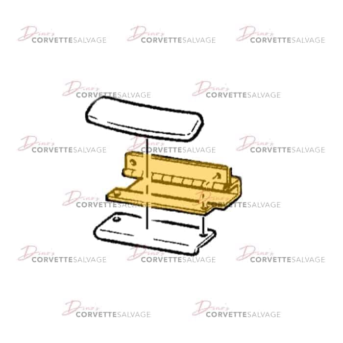 C4 Used Front Side Door Armrest Hinge 1994-1996