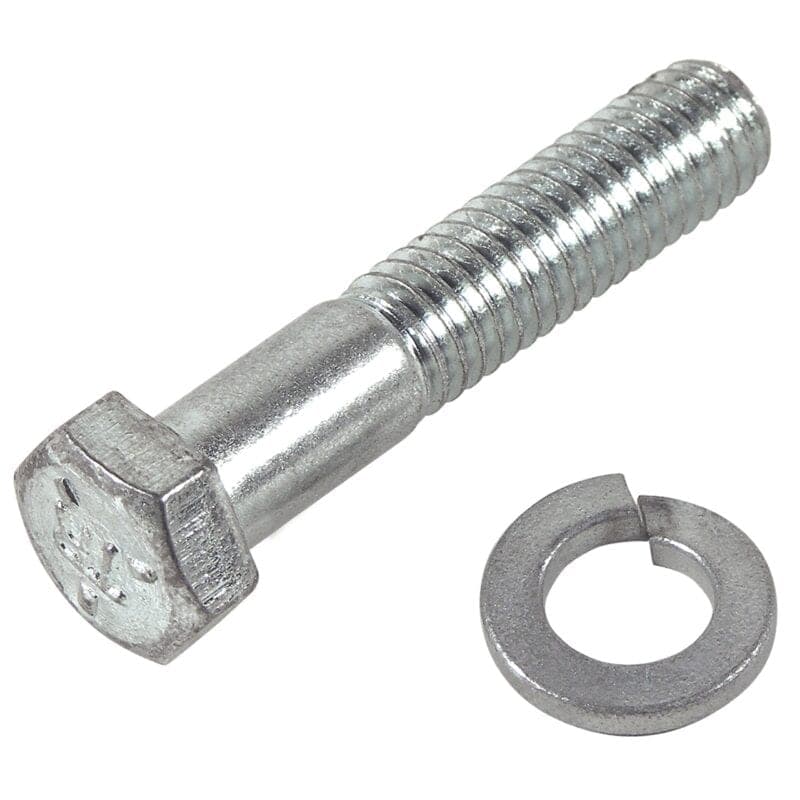 C2 New Alternator Adjuster Brace to Water Pump Bolt and Lockwasher 1963-1965