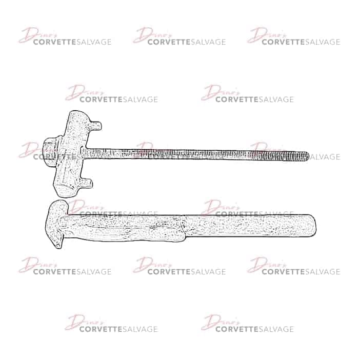 C4 Used Spare Tire Carrier Bolt & Nut Kit 1984-1996