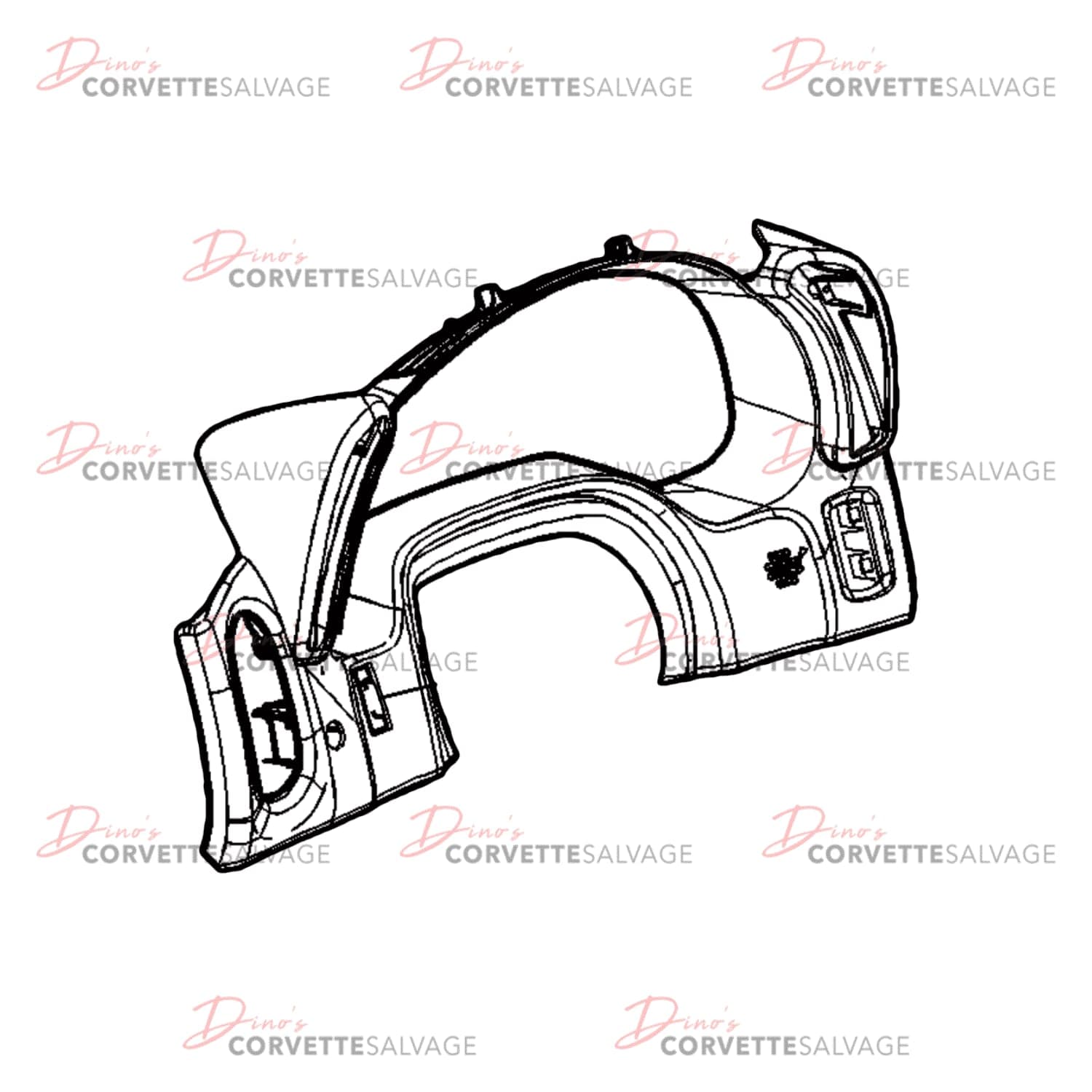 C6 Used Instrument Panel Cluster Bezel 2008-2013