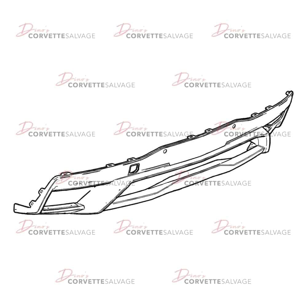 C8 Used Lower Rear Bumper 2020-2024