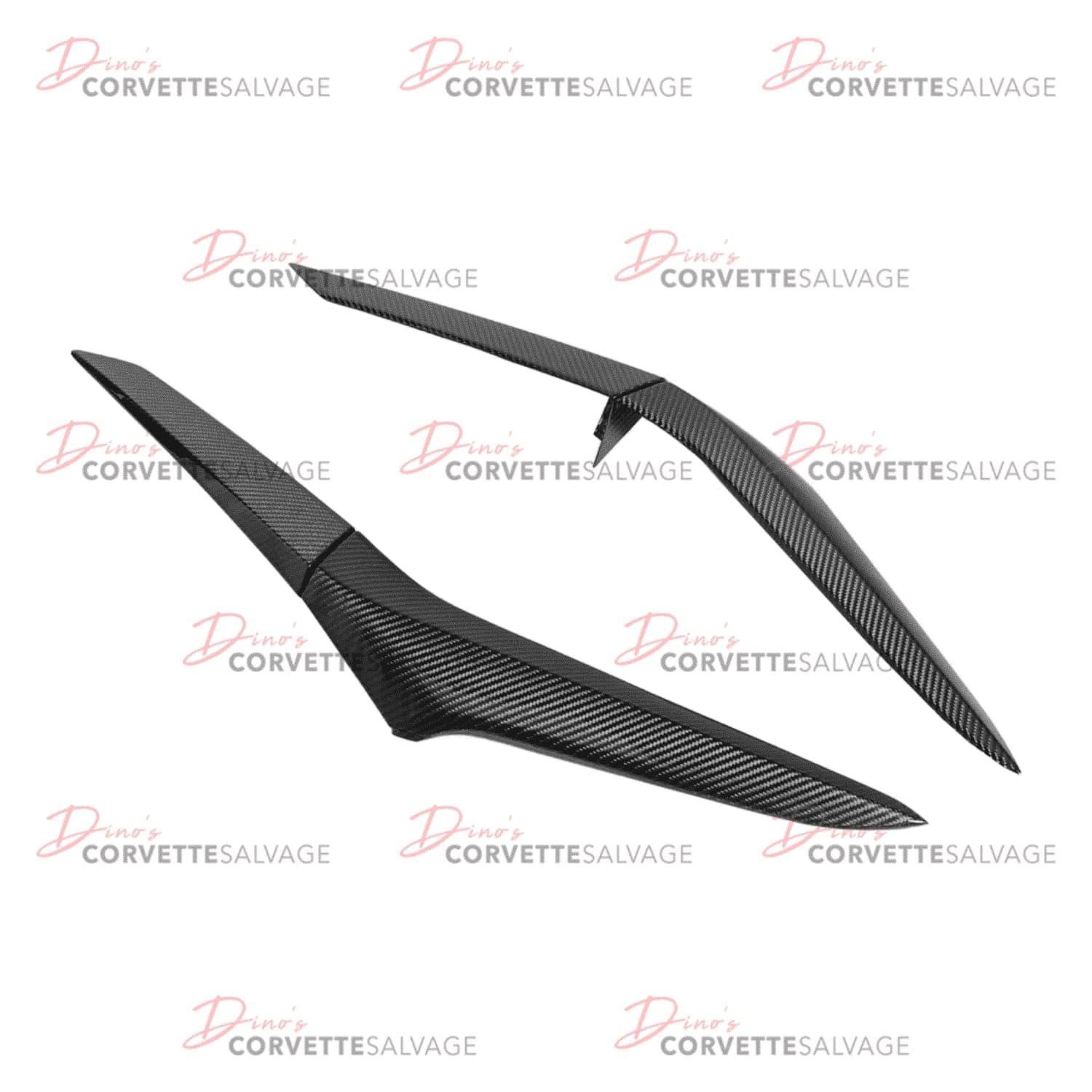 C8 New E-Ray, Z06 Carbon Fiber Side Fender Vent Door Trim Set 2023-2024