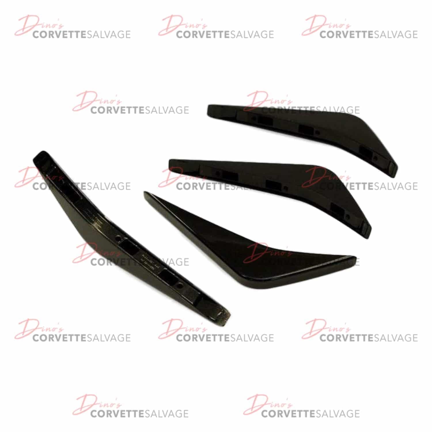 C7 New Carbon Flash Metallic Rear Diffuser Fins (2x2) 2014-2019
