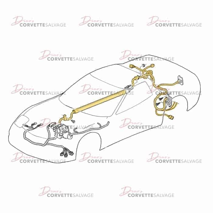 C5 Used F45 Automatic Transmission Wiring Harness 1998