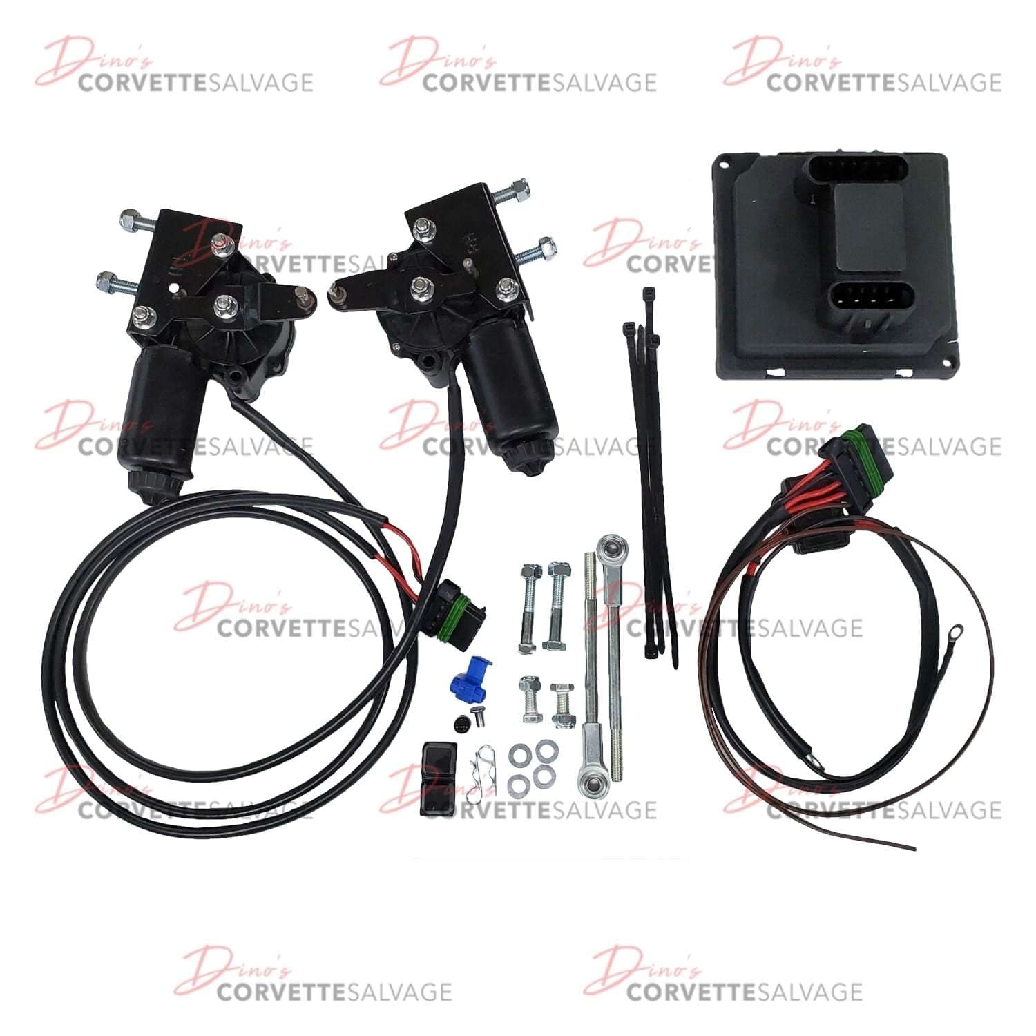 C3 New Electric Motor Headlight Actuator Kit 1968-1982