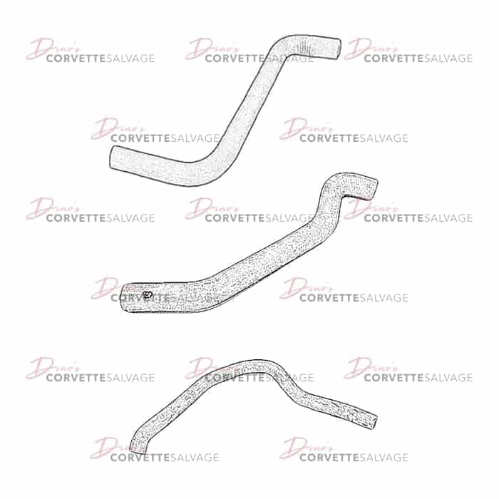 C4 Used Upper Radiator Hose 1984-1991