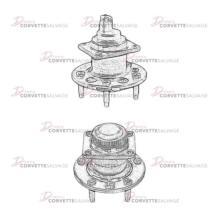 C4 Used Front Wheel Hub Assembly 1984-1996