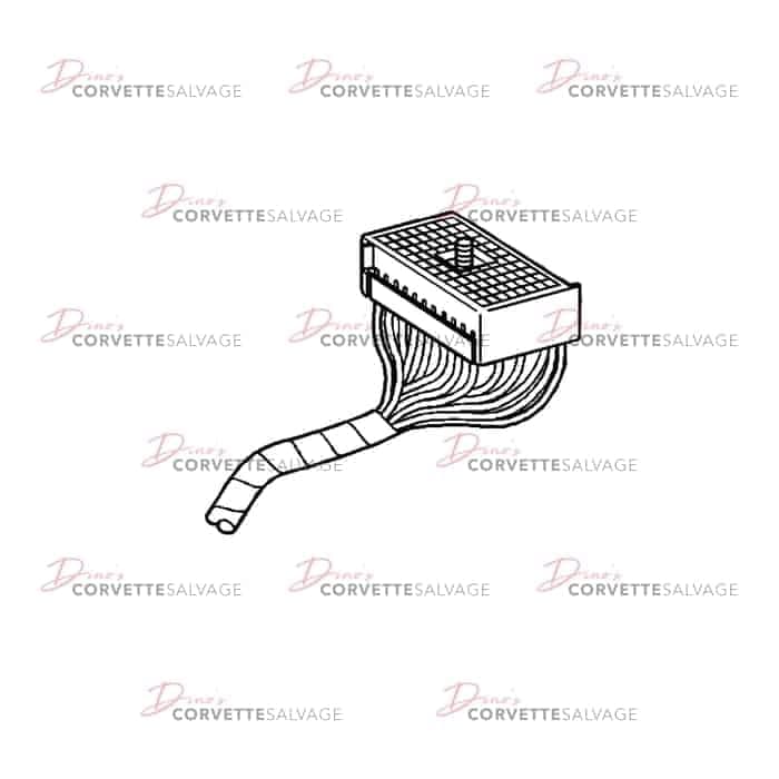 C5 Used Brown Underhood Fuse Block Wire Harness 1997-1998