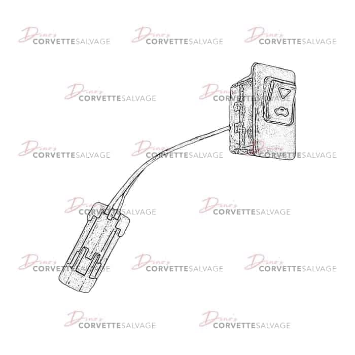 C4 Used Coupe Compartment Lid Release Switch 1988-1989