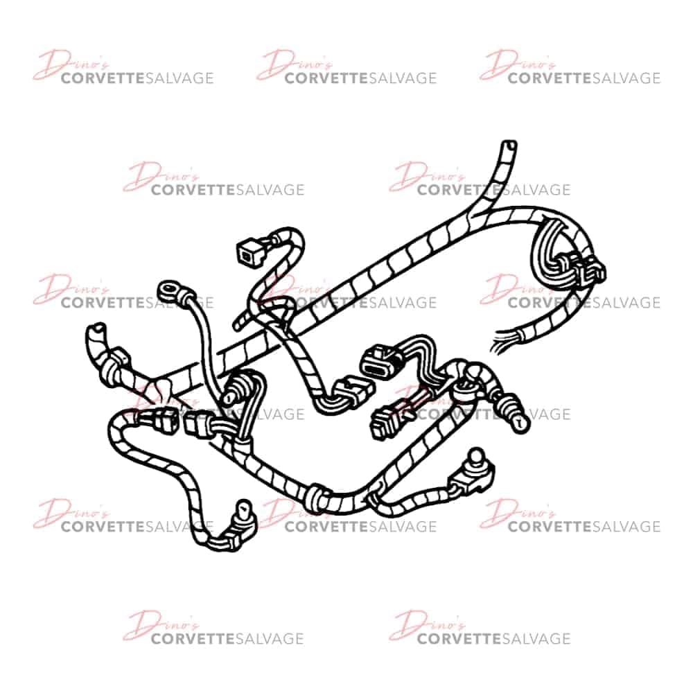 C4 Used L98 Forward Lamp Wiring Harness 1991