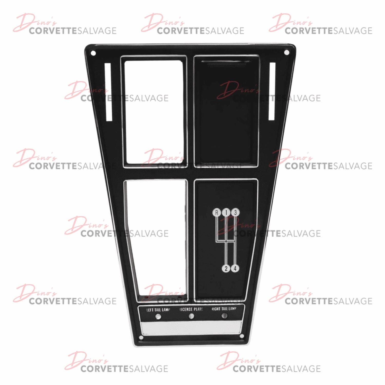 C3 New 4-Speed Console Plate Assembly without Air 1969