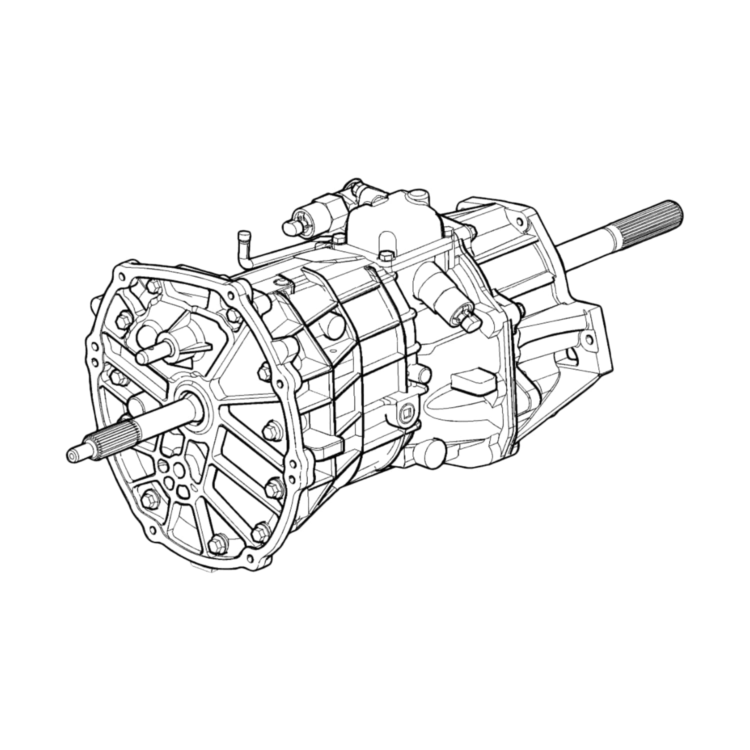 C6 Used 6-Speed Manual Transmission (with Cooling) Assembly 2010-2013