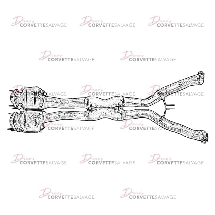 C7 Used Exhaust Mid Pipe 2014-2019