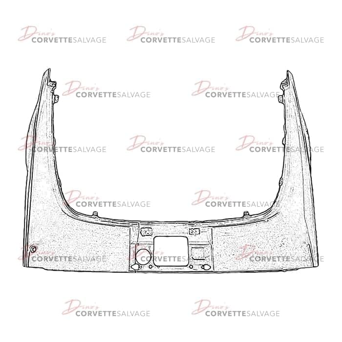 C4 Used Coupe Rear Upper Surround Panel 1986-1996