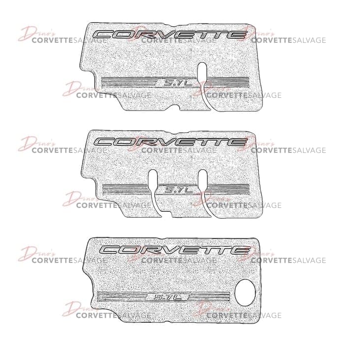 C5 Used LS1 Black Fuel Rail Cover 1997-2004