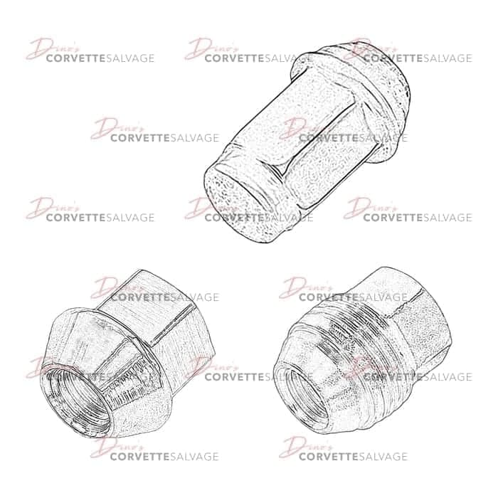 C5-C7 Used Wheel Lug Nut 1997-2019