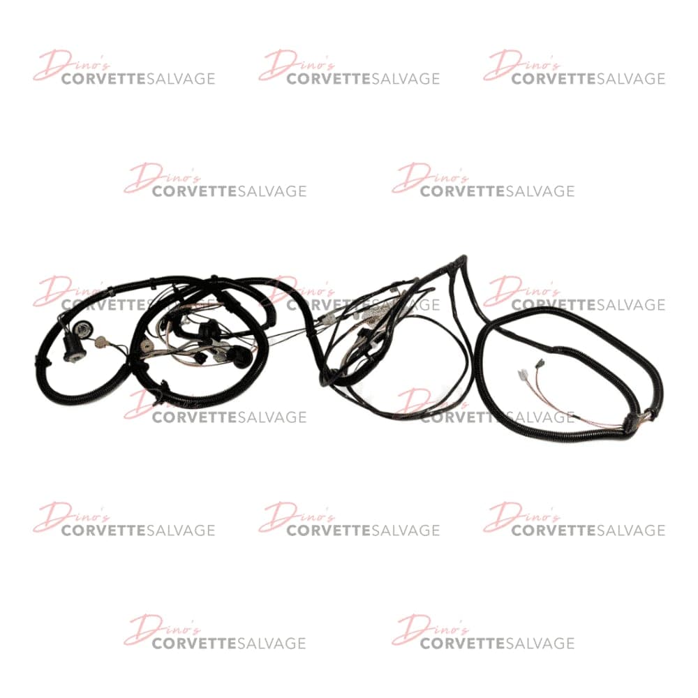 C3 New Rear Body & Taillight Wiring Harness with Rear Window Defroster 1982