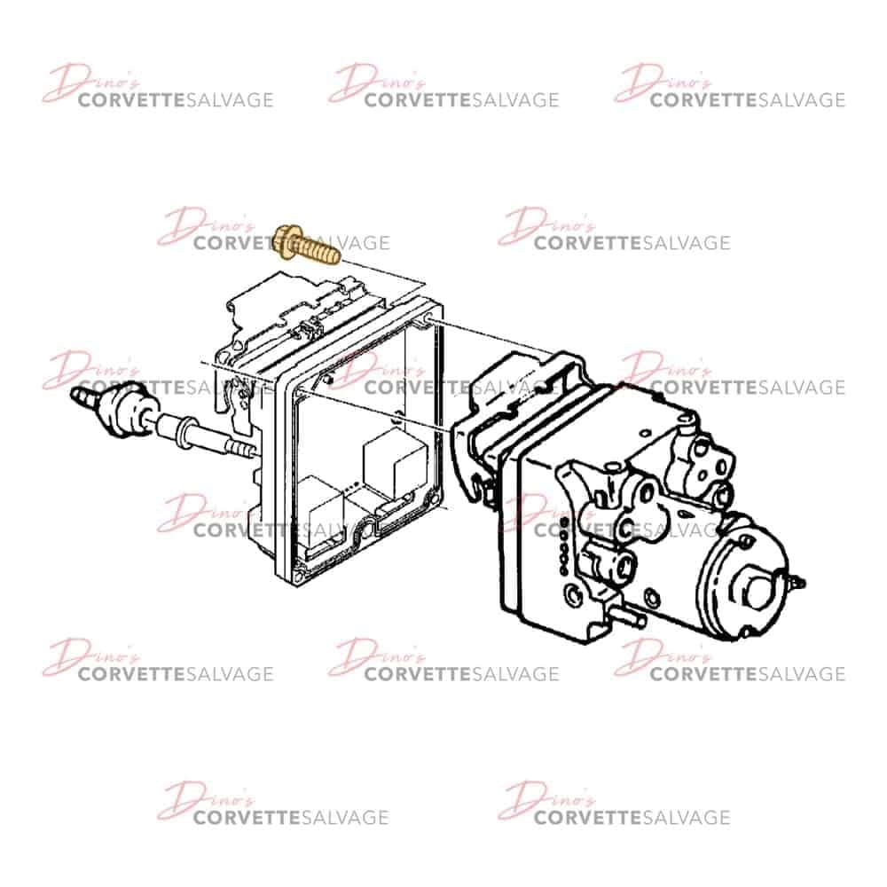 C5 Used Electronic Brake Control Module (EBCM) Bolt 1997-2000