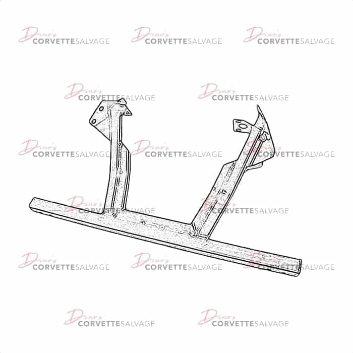 C4 Used Front Bumper Impact Bar Skid Plate, Tie Bar 1990-1996