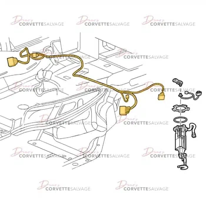 C6 Used Fuel Pump Wiring Harness 2005-2008