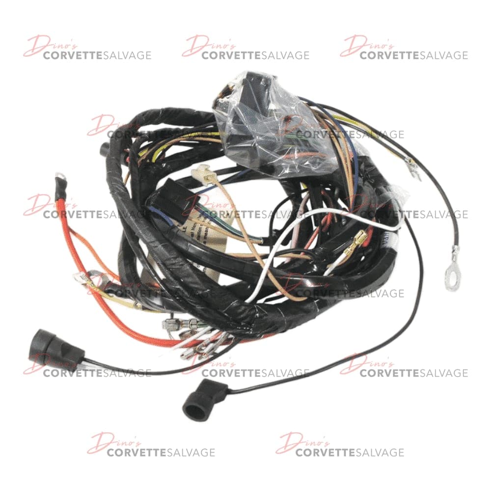 C3 New Manual Transmission Small Block Engine Wiring Harness 1974