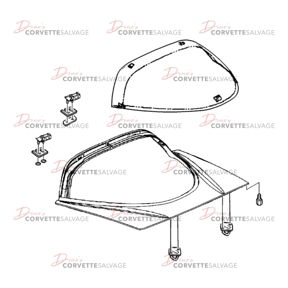 C5 Used Coupe Rear Lift Gate Assembly 1997-2004