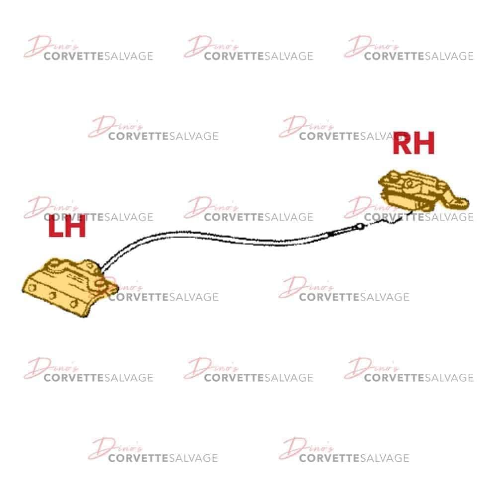 C3 Used Coupe Rear Hatch Window Latch 1982