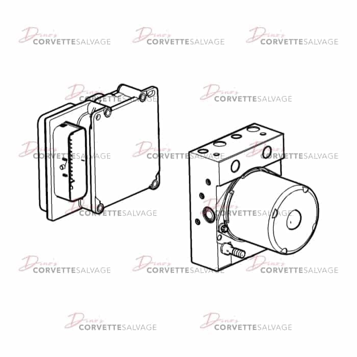 C6 Used Brake Pressure Modulator Valve & Module Bundle 2005-2013