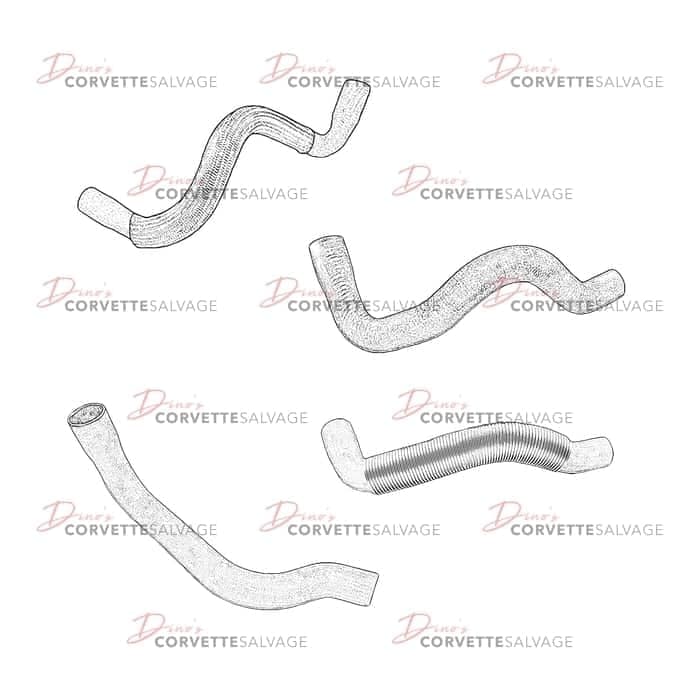 C4 Used Lower Radiator Hose 1984-1991