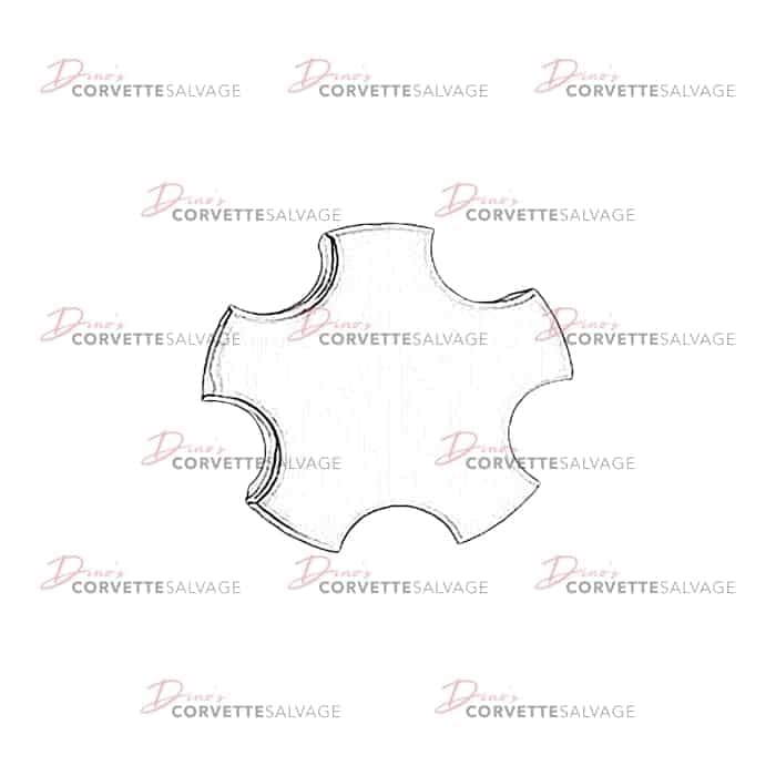 C5 Used Chrome Wheel Hub Cap 2000-2004
