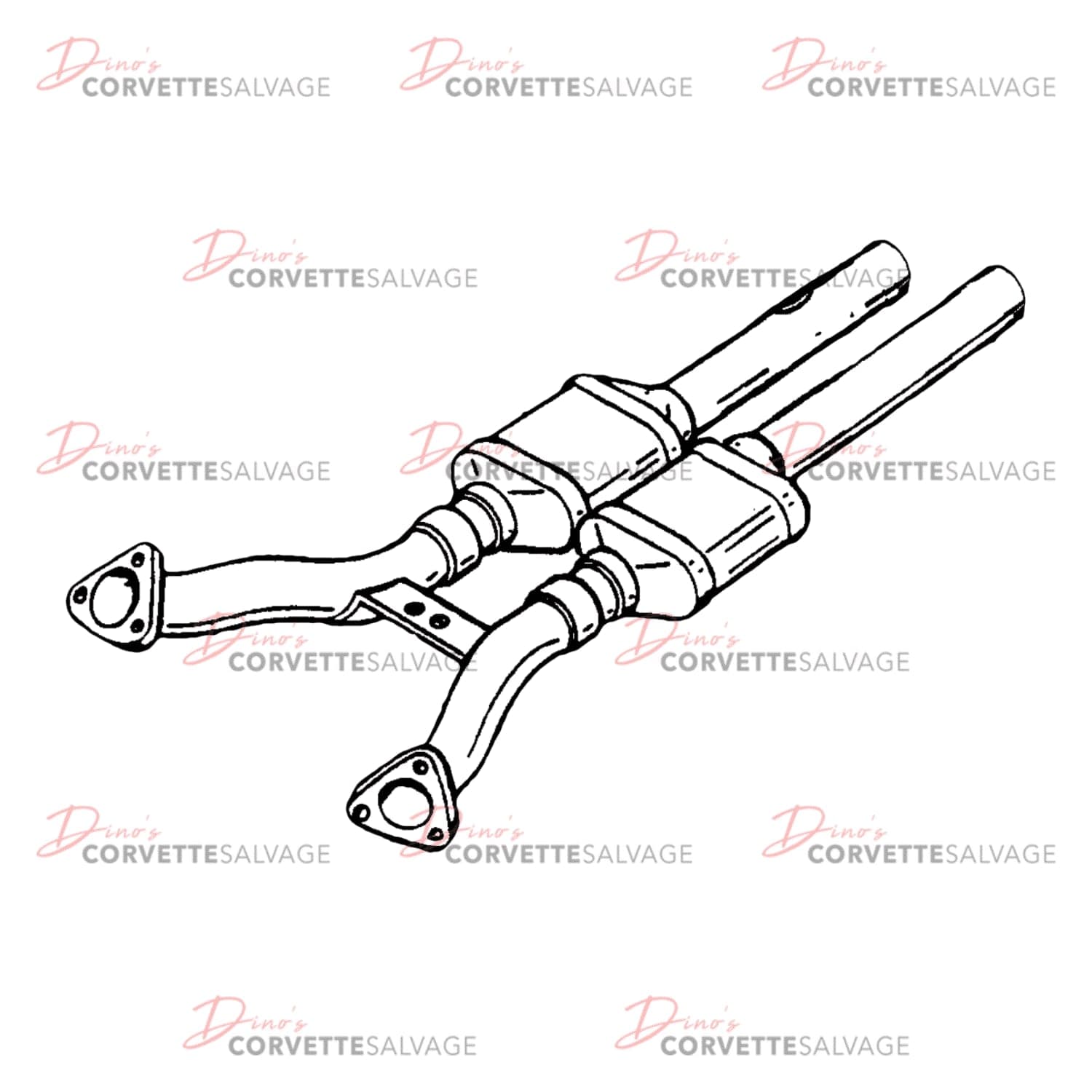 C5 Used Oxidation Catalytic Converter with Exhaust Pipes 1997-1999