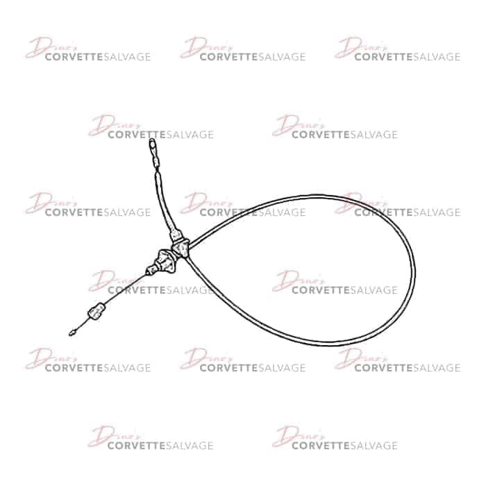 C4 Used Accelerator Cable 1985-1988