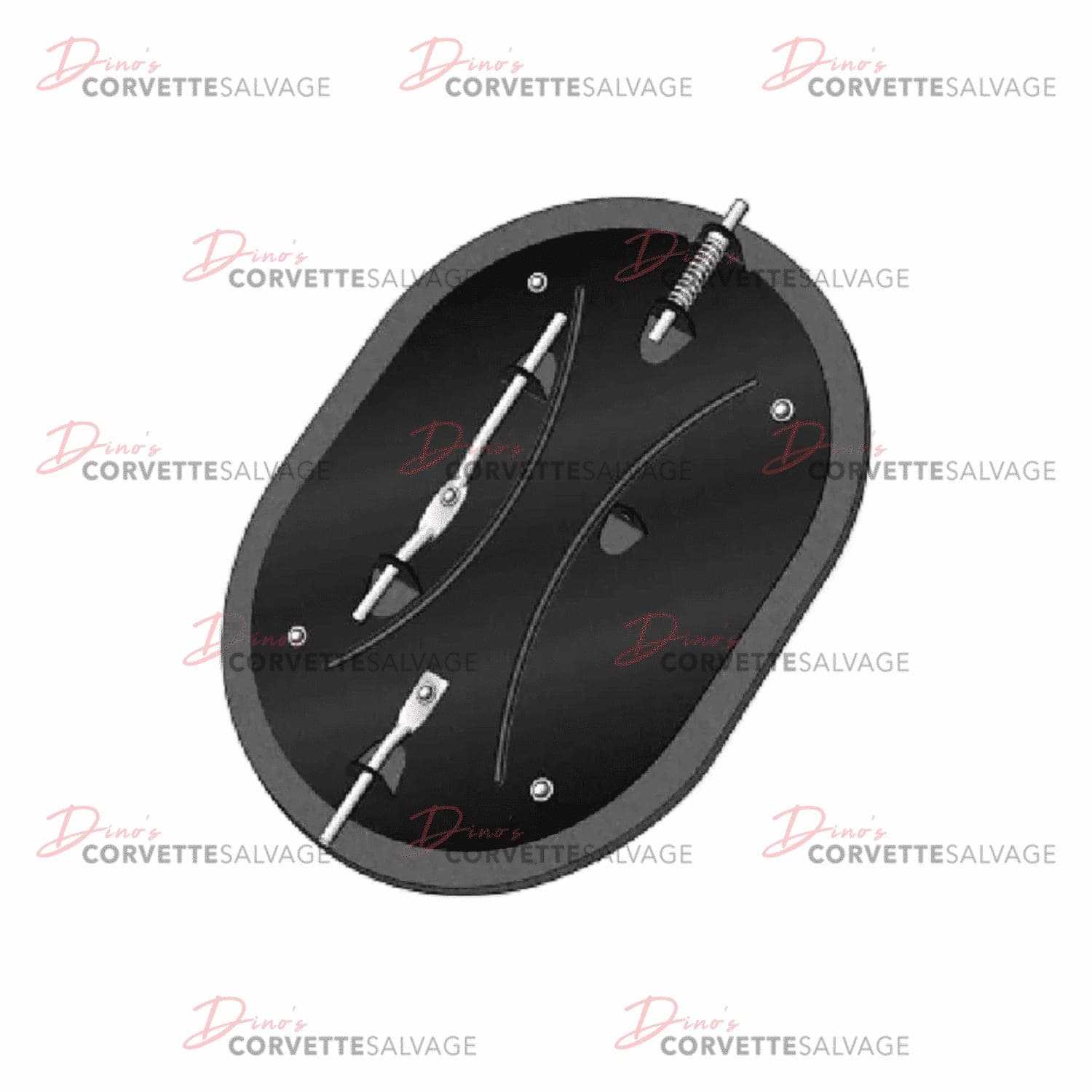 C3 New Fresh Air Vent Door with Seal 1968-1982