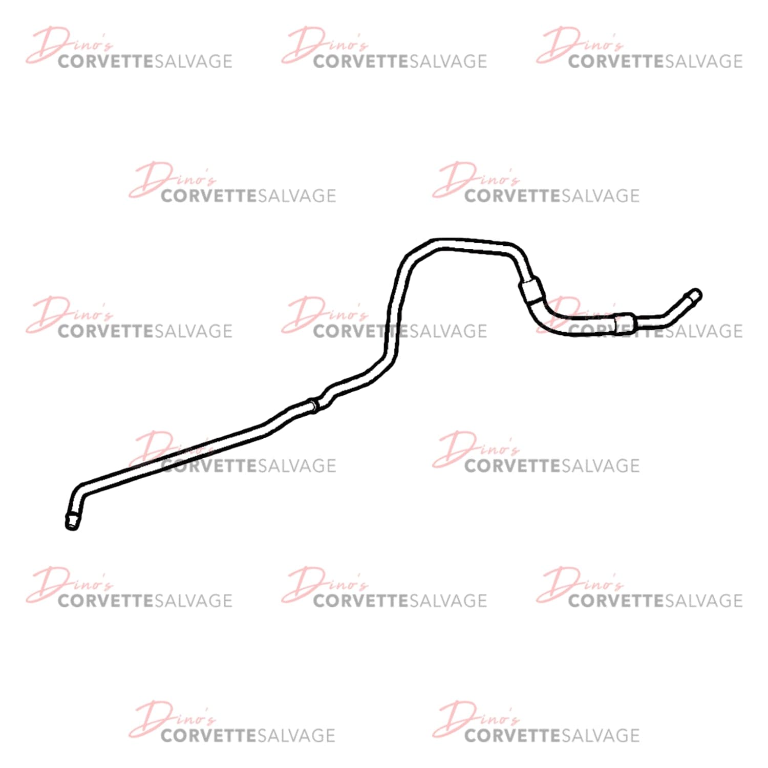 C6 Used Transmission Fluid Cooler Front Lower Pipe 2005-2008