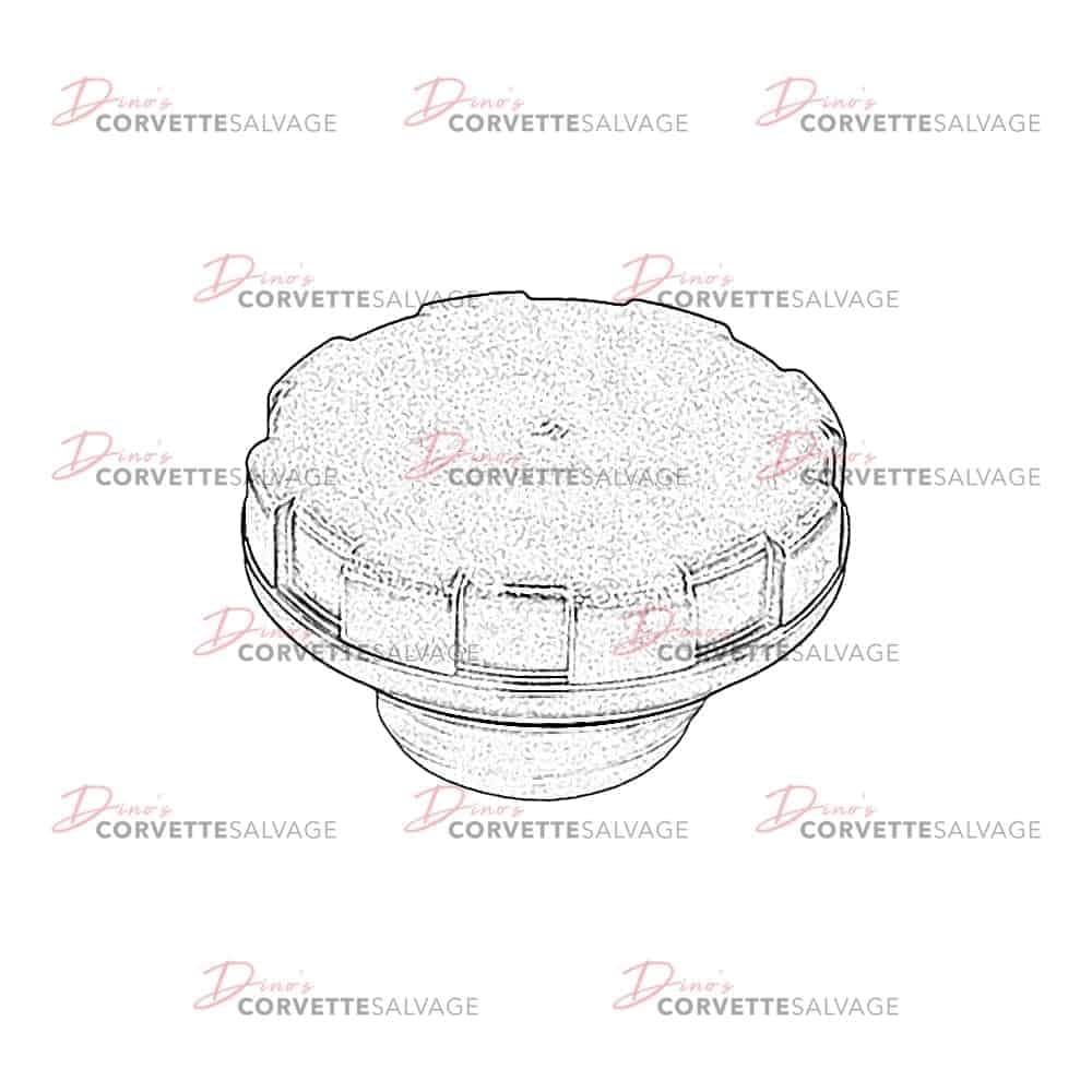 C3-C4 Used Fuel Tank Filler Cap w/o Handle 1978-1992