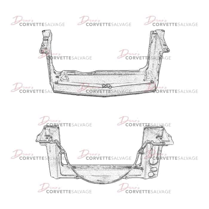 C4 Used Lower Radiator Support 1984-1996