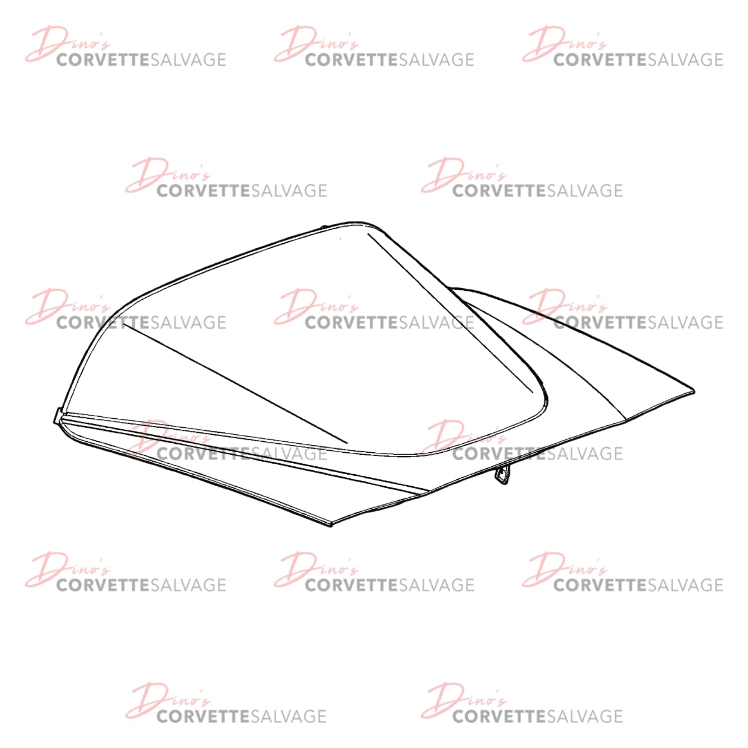 C6 Used Coupe Rear Lift Gate Assembly 2005-2013
