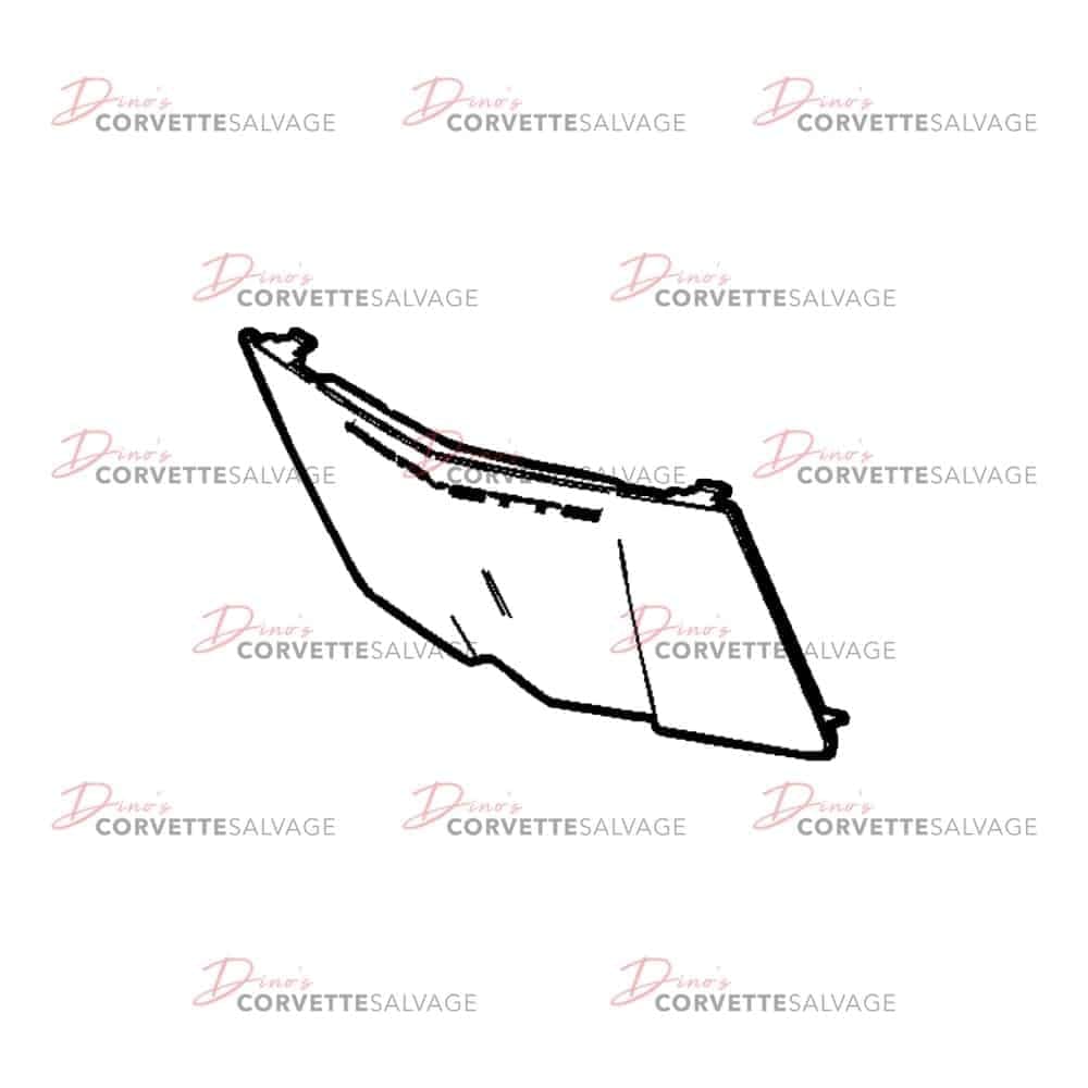 C8 Used Front License Plate Mount Trim Cover 2020