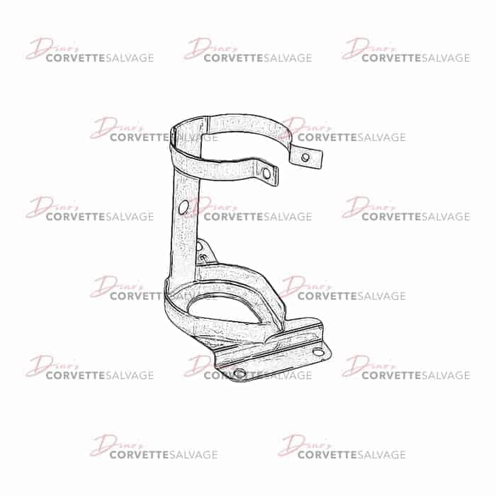 C4 Used Convertible Power Steering Fluid Reservoir Bracket 1986-1987