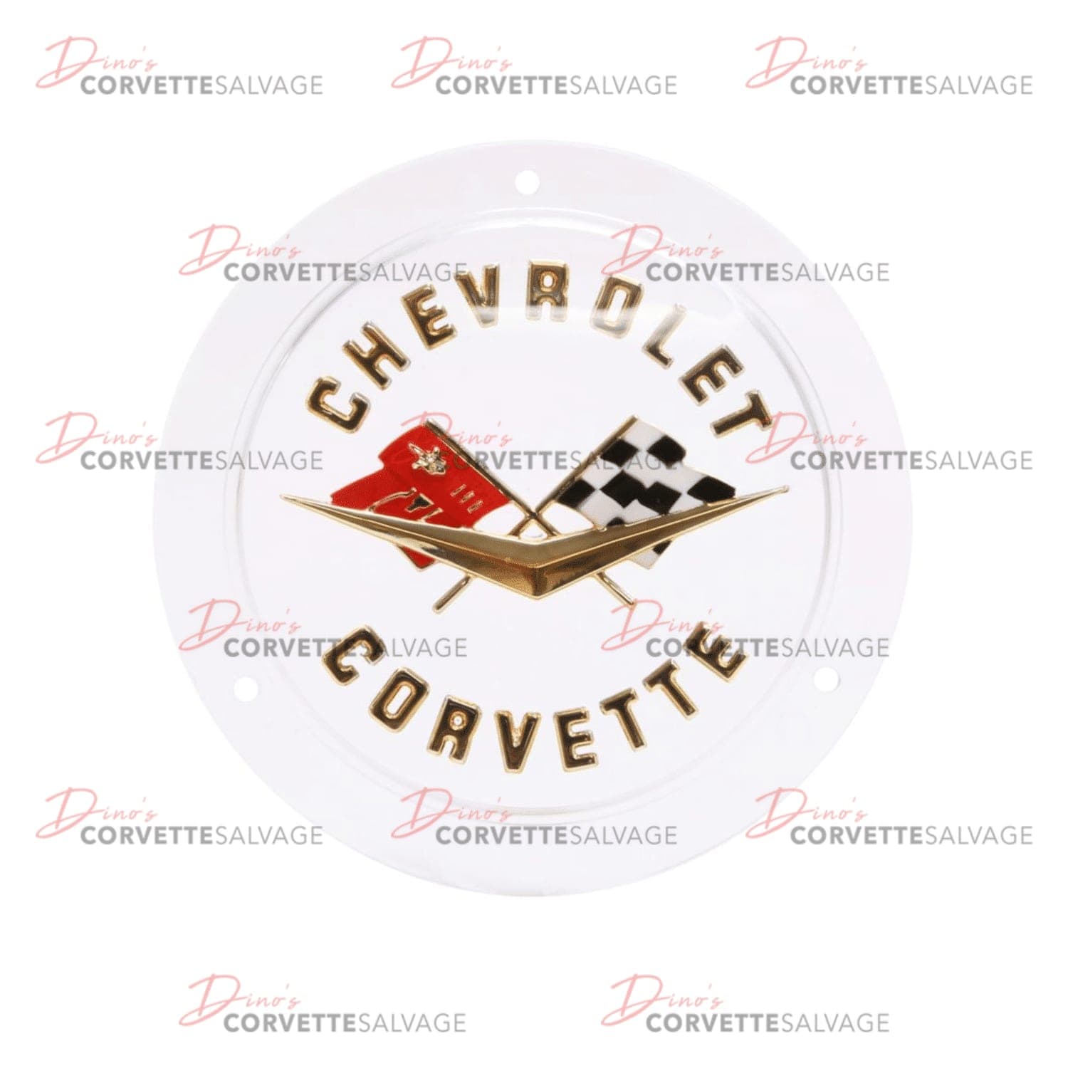 C1 New Chevrolet Corvette Front & Rear Gold Emblem 1958-1962