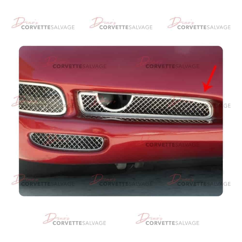 C5 New Stainless Steel, Laser-Meshed Front Fog Light Grille Set 1997-2004