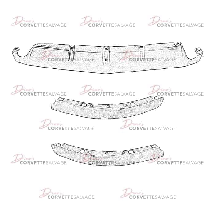 C4 New Front Air Deflector Set 1991-1996