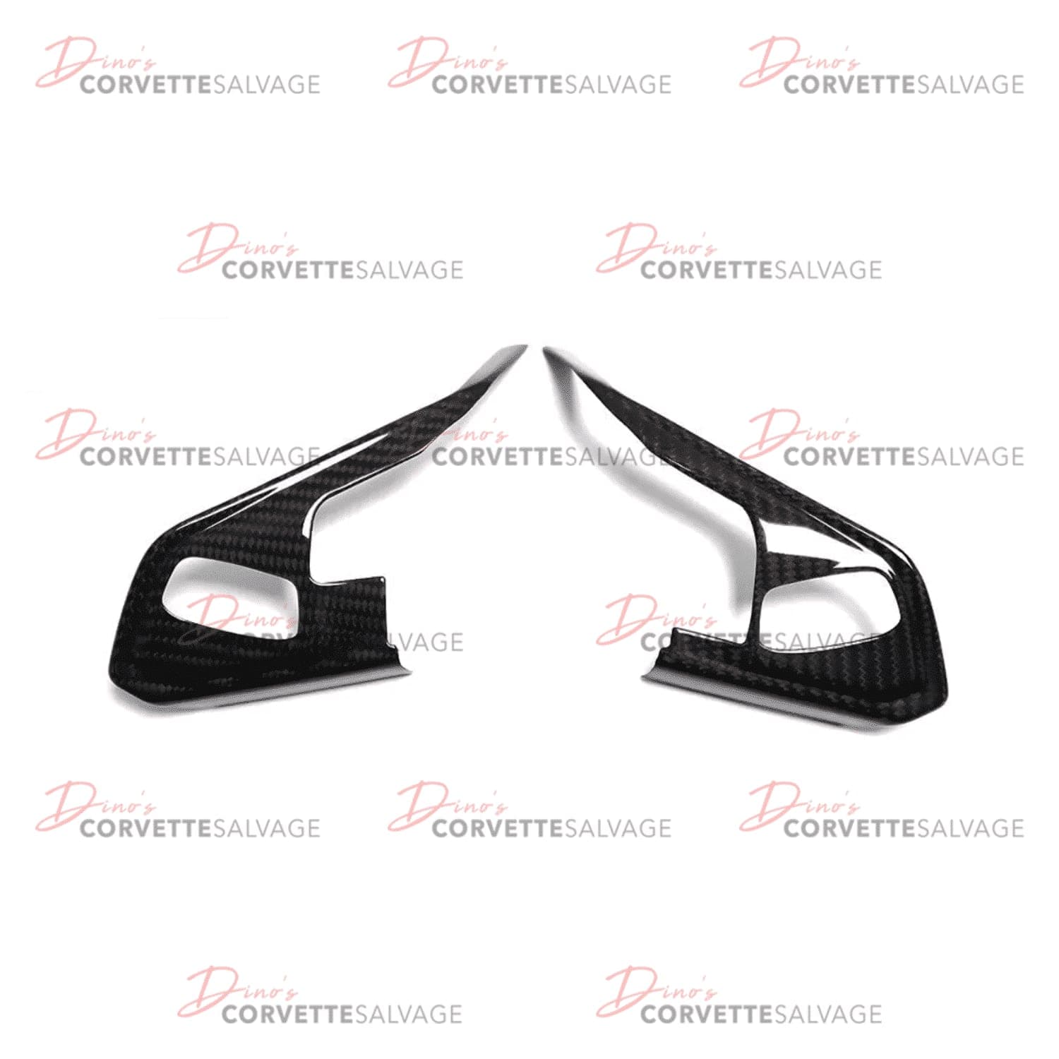 C8 New Carbon Fiber Steering Wheel Button Trim 2020-2024