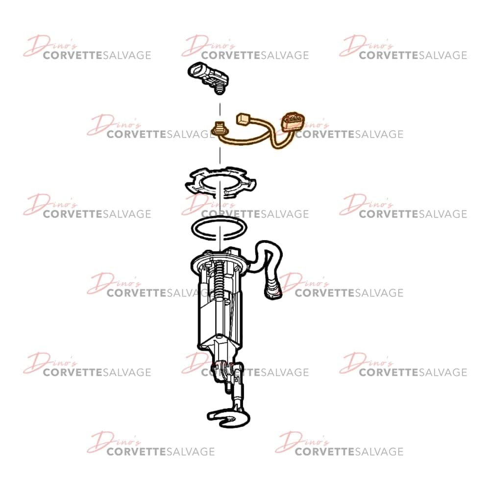 C5-C6 Used Fuel Sender Wiring Harness 2003-2013
