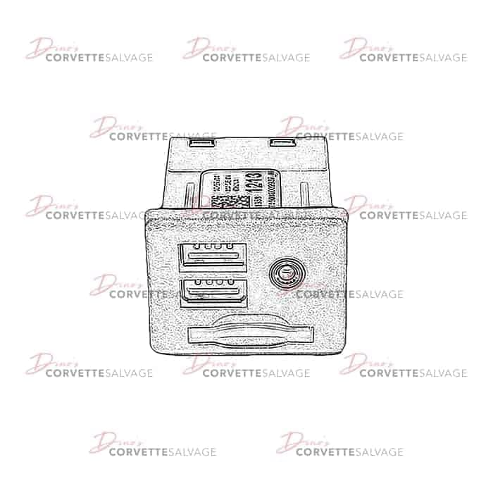 C7 Used Auxiliary Jack Connector 2014-2019